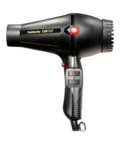 TURBO POWER DRYER-TWINTURBO IONIC&CERAMIC-BLACK NO 330A 2100w