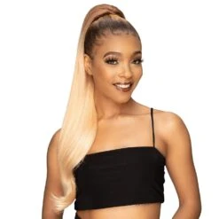 Janet Collection Remy Illusion Ponytail - EMERALD -Beauty and Company 51iI8szTo L. SL1000