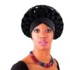 Beauty Town Aso Oke Auto Gele Headtie Black Stretch Head Turban -Beauty and Company 695019085614 1