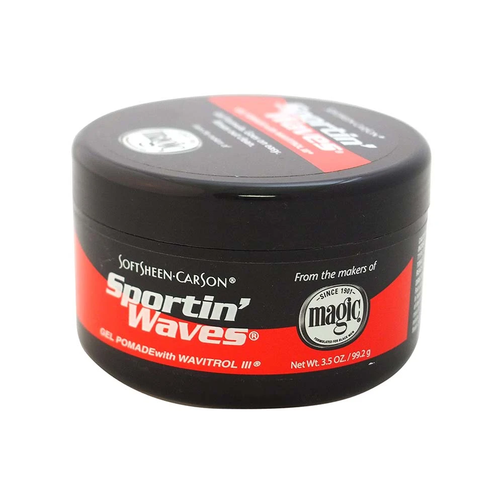 SoftSheen-Carson Sportin 'Waves Gel Pomade with Wavitrol III, 3.5 Oz SoftSheen-Carson Sportin 'Waves Gel Pomade With Wavitrol III, 3.5 Oz -Beauty and Company