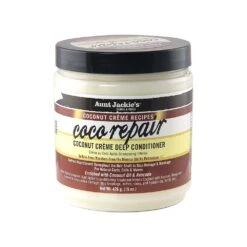 Aunt Jackie's Deep Conditioning Coconut Cream Leave-In Conditioner 15 Oz