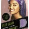 DREAM WIDE BAND EXTRA LONG BRAID BONNET G/PURPLE (DRE174TPP)