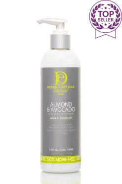 DESIGN Natural Almond & Avocado Detangling Leave-In Conditioner 6oz(DES00420)