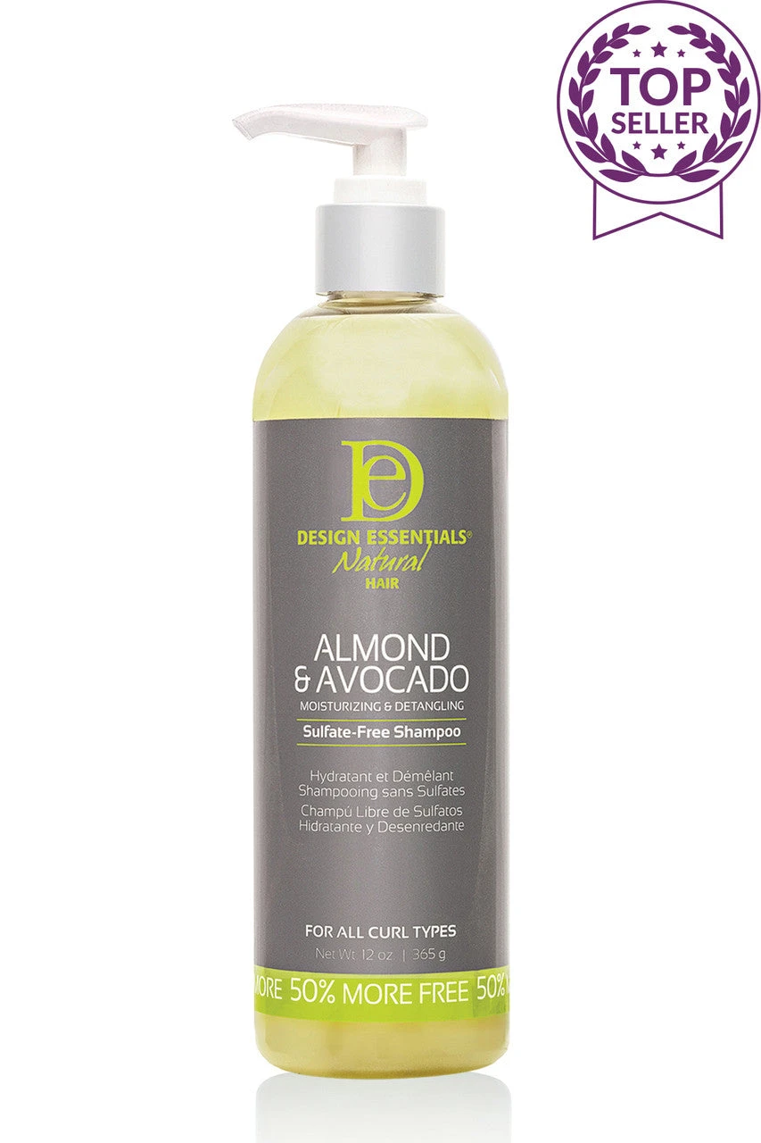DESIGN Natural Almond & Avocado Detangling Shampoo 6oz (DES00389 ) DESIGN Natural Almond & Avocado Detangling Shampoo 6oz (DES00389 ) -Beauty and Company AA Shampoo 12oz TS 2 85228