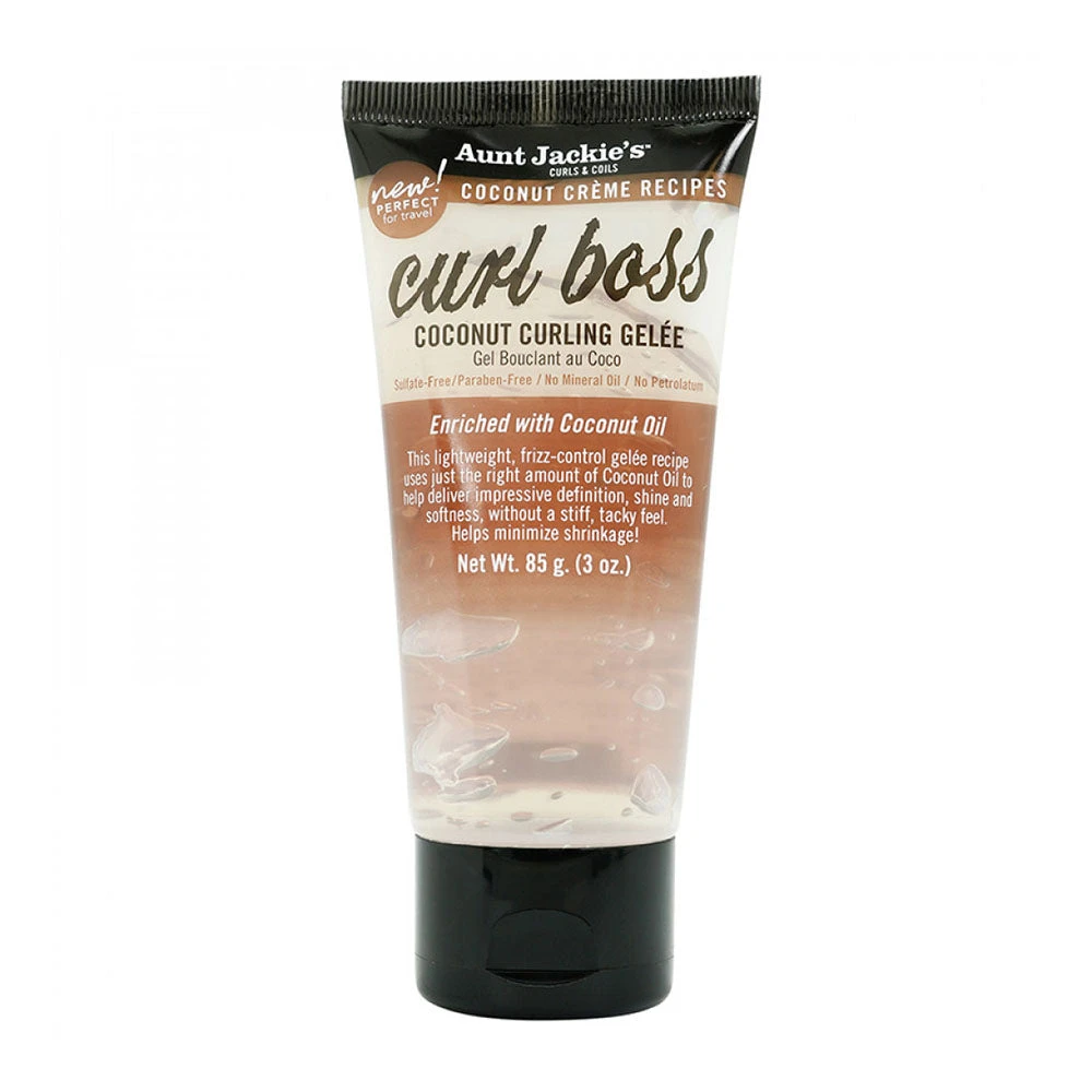 Aunt Jackie's Curls & Coils Curl Boss Coconut Curling Gelee, 3oz Aunt Jackie's Curls & Coils Curl Boss Coconut Curling Gelee, 3oz -Beauty and Company AuntJackie sCurls CoilsCurlBossCoconutCurlingGelee 3oz 1