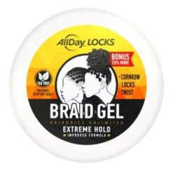 ALL DAY LOCKS & BRAID GEL (JAR) 10 OZ(ADA96539)