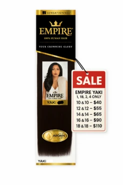 Sensationnel Empire Yaki 100% Human Hair Weaves