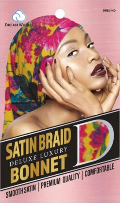 DREAM W-BRAID BONNET SATIN DESIGN (DRE074D)
