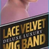 VELVET WIG BAND WITH LACE NATURAL (DRE171NA) 2 VELVET WIG BAND WITH LACE NATURAL (DRE171NA) -Beauty and Company DRE171NA