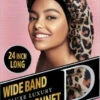 DREAM WIDE BAND EXTRA LONG BRAID BONNET LEOPARD (DRE174L) -Beauty and Company DRE174L