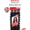 Harlem 125 Kima 3X Ripple 20" Synthetic Hair Deep Crochet Braid -Beauty and Company KRD3X5