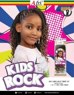 Mane Concept KR11 Jolly Twist 10" Afri-Naptural Kids Box Crochet Braid