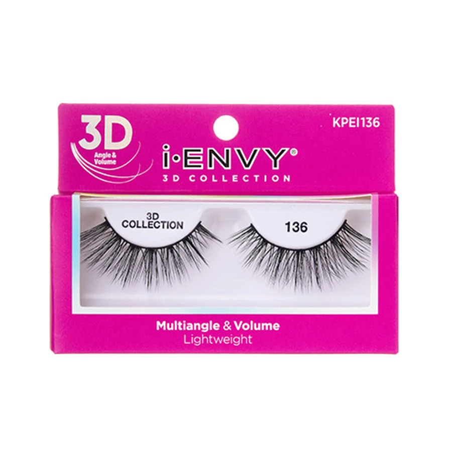 Kiss I Envy 3D Collection 136 Eyelashes - KPEI136 Kiss I Envy 3D Collection 136 Eyelashes - KPEI136 -Beauty and Company KissIEnvy3DCollection136Eyelashes KPEI136 1