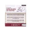 Kiss I Envy Knotted Ultra Black 3D Individual Medium Lash - KPE02UD -Beauty and Company KissIEnvyKnottedUltraBlack3DIndividualMediumLash 1