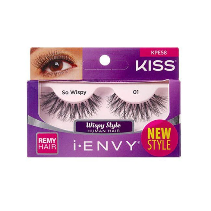 Kiss I Envy Premium So Wispy 01 Eyelashes - KPE58 Kiss I Envy Premium So Wispy 01 Eyelashes - KPE58 -Beauty and Company KissIEnvyPremiumSoWispy01Eyelashes KPE58 1