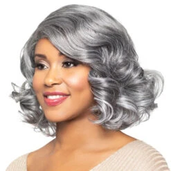 Alicia Beauty Foxy Silver 10923 Lee Synthetic Hair J Lace Wig