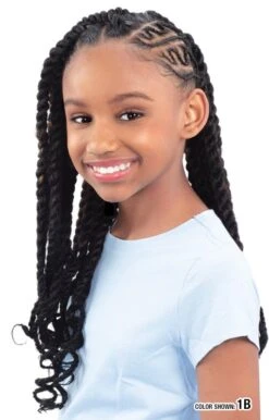 SH 4X KID'S SOFT CUBAN TWIST 12" -Beauty and Company MBMSX12 02