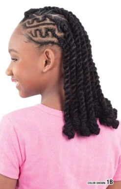 SH 4X KID'S SOFT CUBAN TWIST 12" -Beauty and Company MBMSX12 03