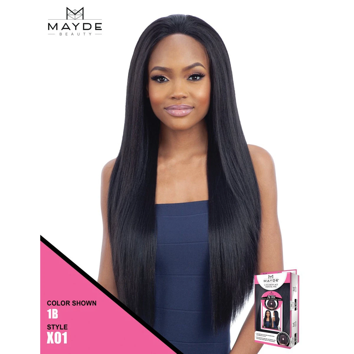 Mayde Beauty X01 Xtra Deep Synthetic Hair Lace Frontal Wig Mayde Beauty X01 Xtra Deep Synthetic Hair Lace Frontal Wig -Beauty and Company MaydeBeautyX01XtraDeepSyntheticHairLaceFrontalWig 1