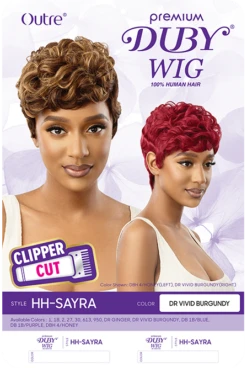 OUTRE DUBY WIG CLIPPER CUT HH SAYRA 4 OUTRE DUBY WIG CLIPPER CUT HH SAYRA -Beauty and Company PKG DWHCSA Sayra HT