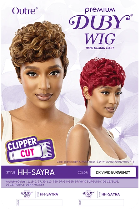 OUTRE DUBY WIG CLIPPER CUT HH SAYRA OUTRE DUBY WIG CLIPPER CUT HH SAYRA -Beauty and Company PKG DWHCSA Sayra HT