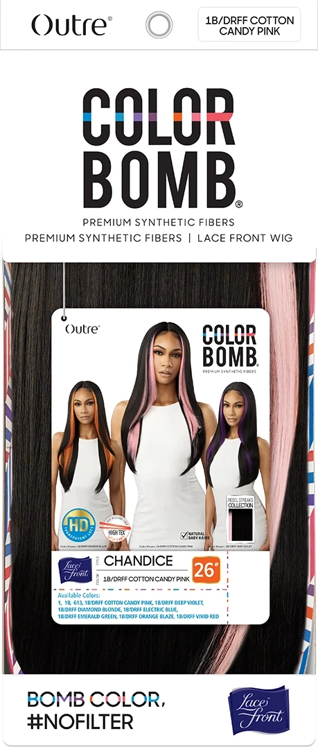 OUTRE LACE FRONT WIG COLORBOMB CHANDICE OUTRE LACE FRONT WIG COLORBOMB CHANDICE -Beauty and Company PKG Lacefront Color bomb Chandice