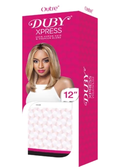 Outre Duby Xpress 100% Human Hair Blend Weaves 12 Outre Duby Xpress 100% Human Hair Blend Weaves -Beauty and Company PK Duby Xpress HWMDU12 1
