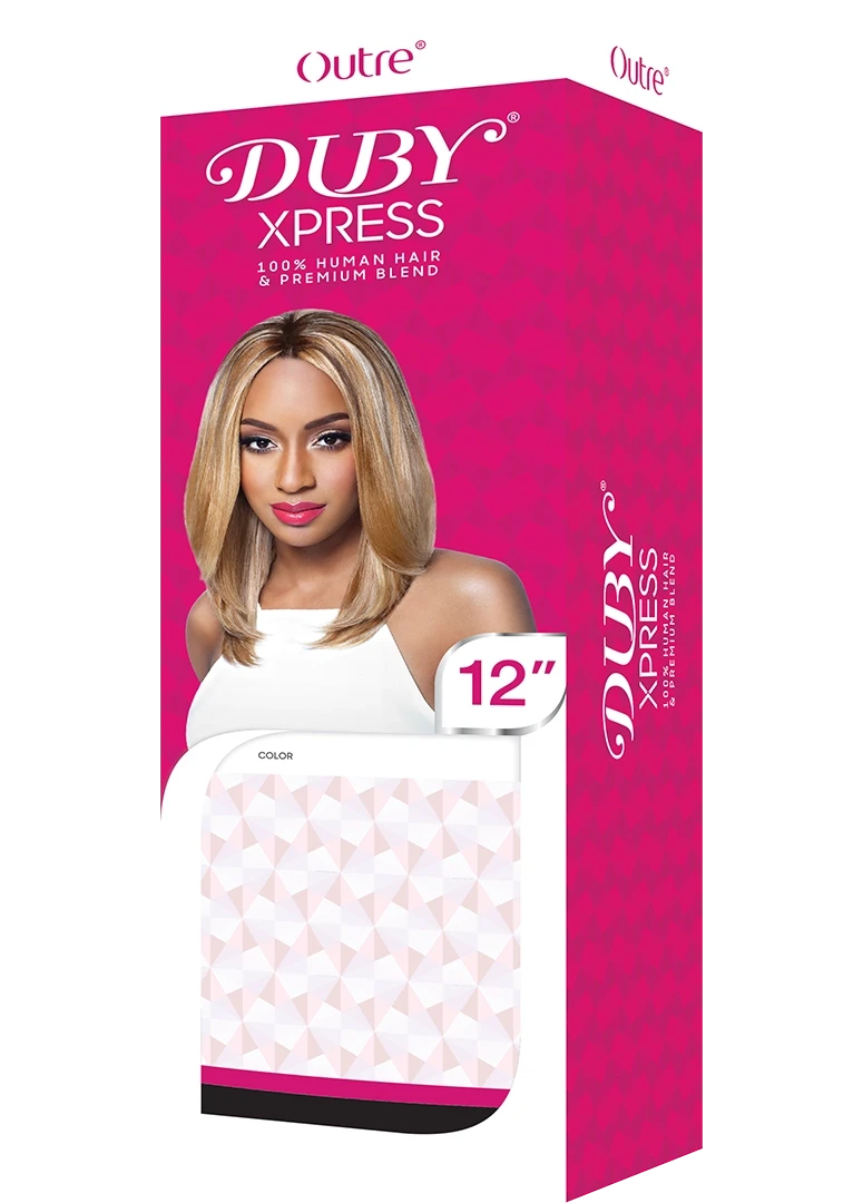 Outre Duby Xpress 100% Human Hair Blend Weaves Outre Duby Xpress 100% Human Hair Blend Weaves -Beauty and Company PK Duby Xpress HWMDU12 1