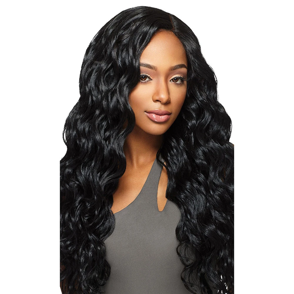 Outre Purple Pack Boutique Virgin Body 100% Human Hair Blend Weave Outre Purple Pack Boutique Virgin Body 100% Human Hair Blend Weave -Beauty and Company PurplePackBrazilianBoutique100 HumanHairBlendWeave 1