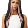 OUTRE LACE FRONT WIG COLORBOMB CHANDICE 1 OUTRE LACE FRONT WIG COLORBOMB CHANDICE -Beauty and Company QLCB Chandice 1B DRFF Cotton Candy Pink Main A