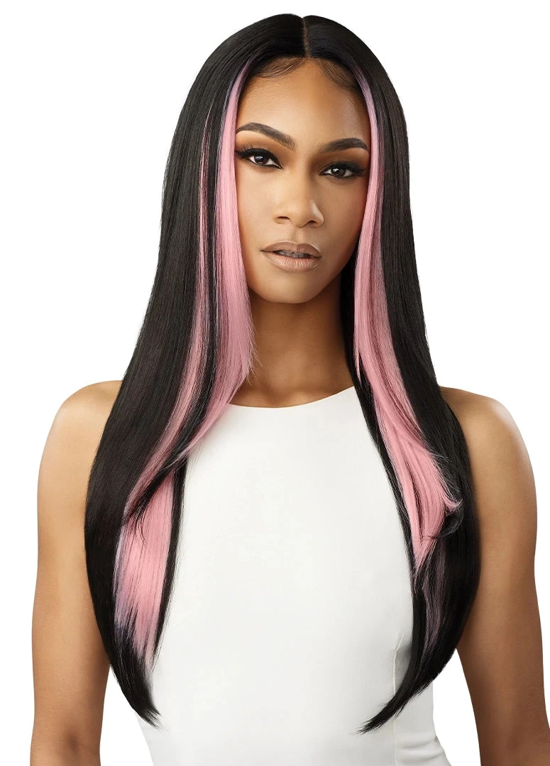 OUTRE LACE FRONT WIG COLORBOMB CHANDICE OUTRE LACE FRONT WIG COLORBOMB CHANDICE -Beauty and Company QLCB Chandice 1B DRFF Cotton Candy Pink Main A
