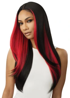 OUTRE LACE FRONT WIG COLORBOMB CHANDICE 4 OUTRE LACE FRONT WIG COLORBOMB CHANDICE -Beauty and Company QLCB Chandice 1B DRFF Vivid Red Sub C