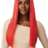 OUTRE LF COLORBOMB KAYCEE HT WIG 2 OUTRE LF COLORBOMB KAYCEE HT WIG -Beauty and Company QLCB Kaycee Hot Red Main A