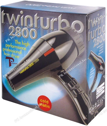 TURBO POWER DRYER-TWINTURBO COLD MATIC-BLACK-314A- (011710) 1760w TURBO POWER DRYER-TWINTURBO COLD MATIC-BLACK-314A- (011710) 1760w -Beauty and Company TUR2800