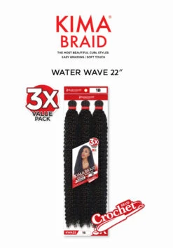 Harlem 125 Kima 3X Water Wave 22" Crochet Braid