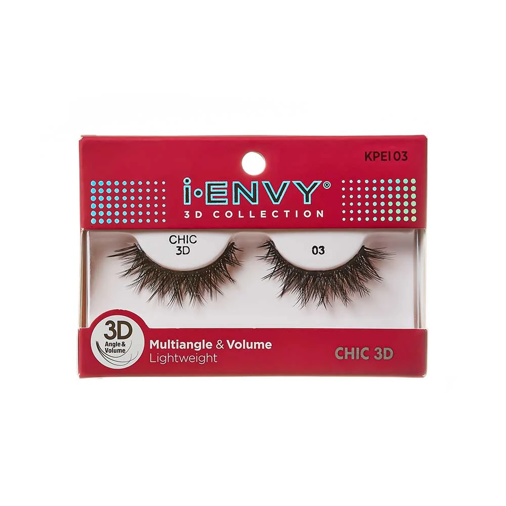Kiss I Envy Iconic Collection Chic 3D 03 Eyelashes - KPEI03 Kiss I Envy Iconic Collection Chic 3D 03 Eyelashes - KPEI03 -Beauty and Company b86acb1277d41f6e9bd71107a86b6876