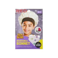 RED Kids Satin Bonnet DoubleWear Polka Dot (HJ14)