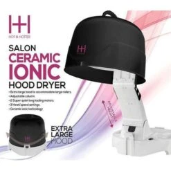 Hot & Hotter Salon Ceramic Ionic Hood Dryer BLK & WHITE #5916 7 Hot & Hotter Salon Ceramic Ionic Hood Dryer BLK & WHITE #5916 -Beauty and Company hh6