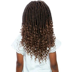 Mane Concept KLOC02 Lulu Goddess Locs 10" Afri-Naptural Kids Box Crochet Braid -Beauty and Company lulu back