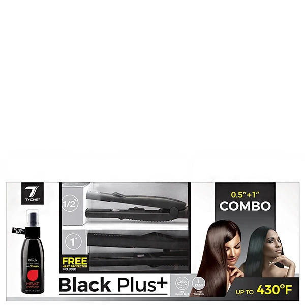 TB200 TYCHE BLACK PLUS FLAT IRON COMBO TB200 TYCHE BLACK PLUS FLAT IRON COMBO -Beauty and Company tb200 black 220527032912